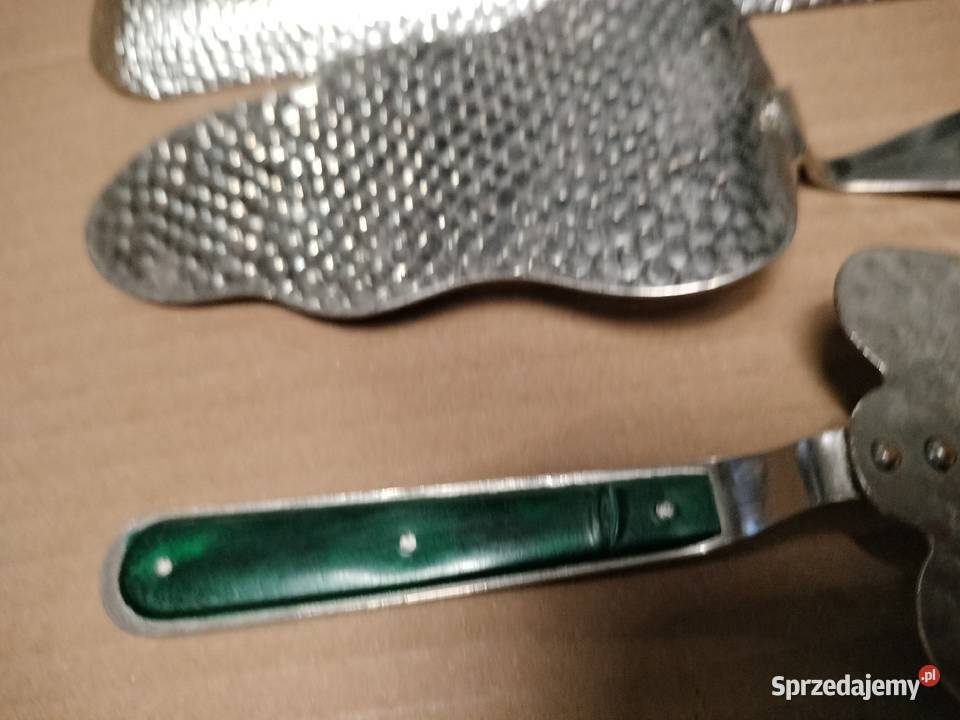 Metalowa tacka i łopatki do ciasta młotkowane Pozostałe zachodniopomorskie Choszczno sprzedam