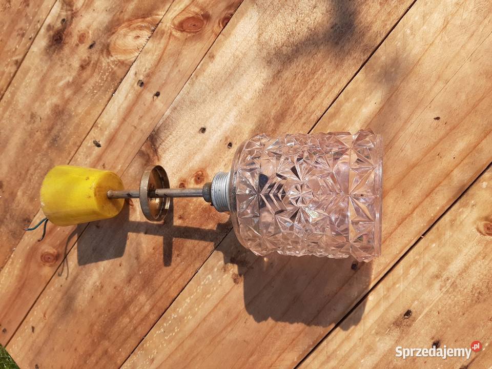 Lampa żyrandol prl kryształ dolnośląskie Borów sprzedam