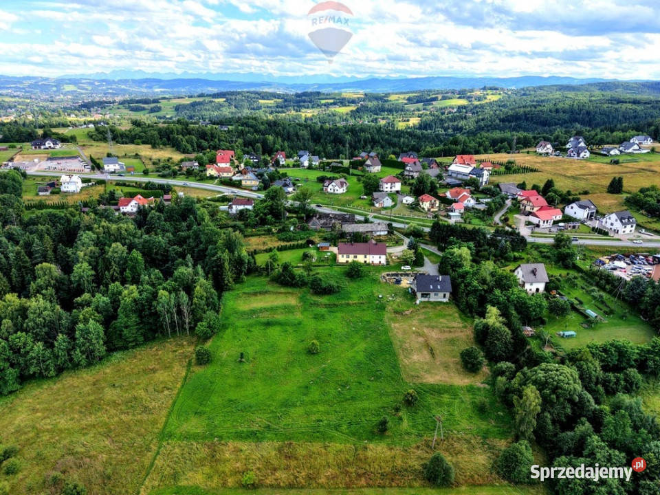 DZIAŁKA BUDOWLANA JORDANÓW 40m Jordanów