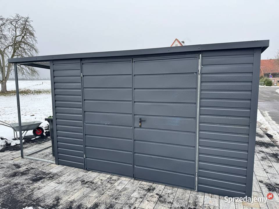 Garaż Blaszany 55 45 m z Wiatami Nowoczesny Kielce