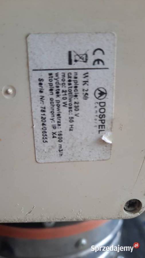 paleta wentylatory 243 L89 Dębica