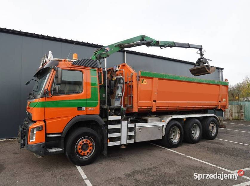 4 osiowa wywrotka 8x4 bordmatic z dzwigiem Volvo Warszawa