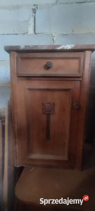 2 SZAFKI NOCNE Z MARMUREM Trzebnica