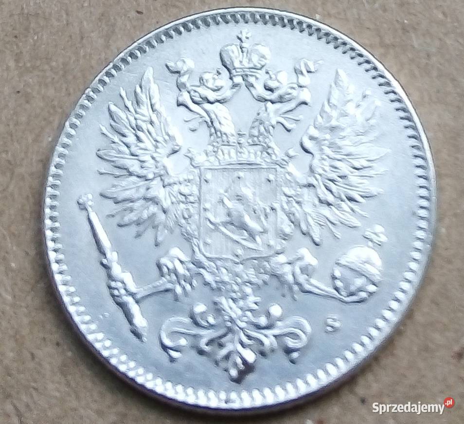 FINLANDIA50 PENNIA1916 rSREBRO 750 ŁADNA Legionowo sprzedam