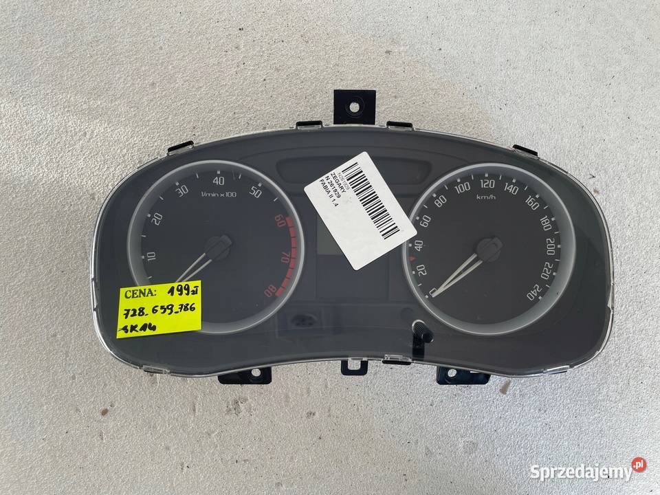 Licznik ZEGARY VDO SKODA FABIA II ROOMSTER Części samochodowe mazowieckie Warszawa sprzedam