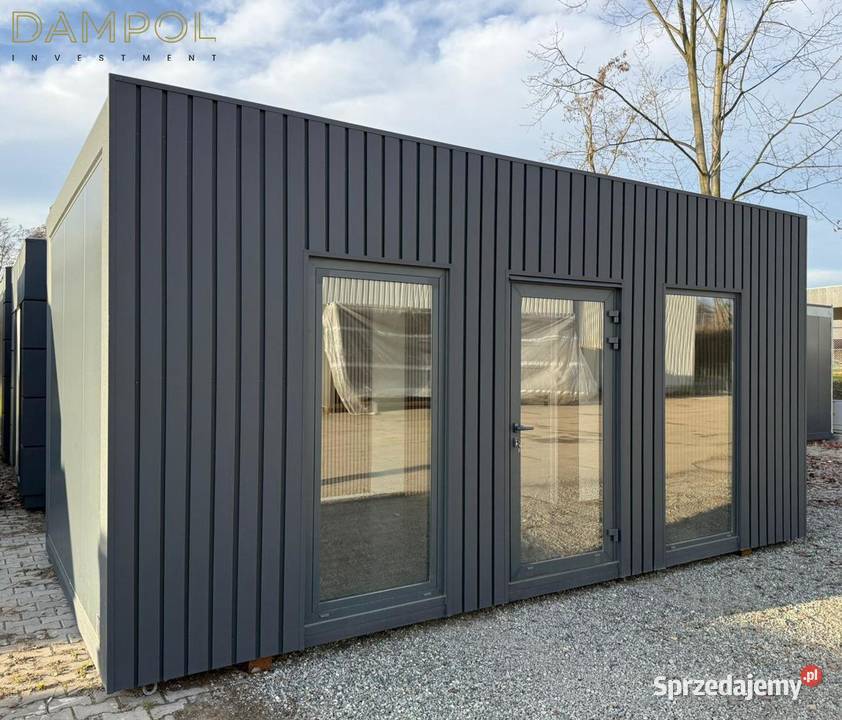 RĘKI 600x300 pawilon kontener handlowy usługowy 18m2 wielkopolskie Poznań