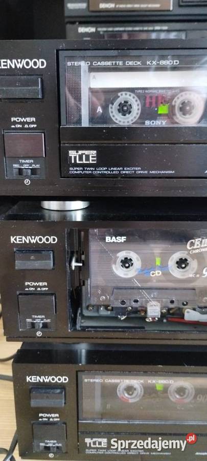 Magnetofon deck 2 głowicowy Kenwood KX880D Elektronika Warszawa