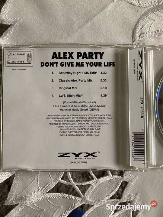 Płyta CD Single Alex Party Dont Give Me Your 1 płyta śląskie Czerwionka-Leszczyny