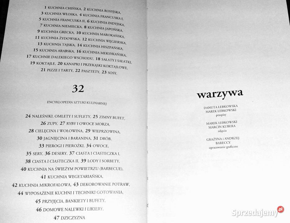 Encyklopedia sztuki kulinarnej Tom 32 Warzywa Rok wydania 1995 Chełm