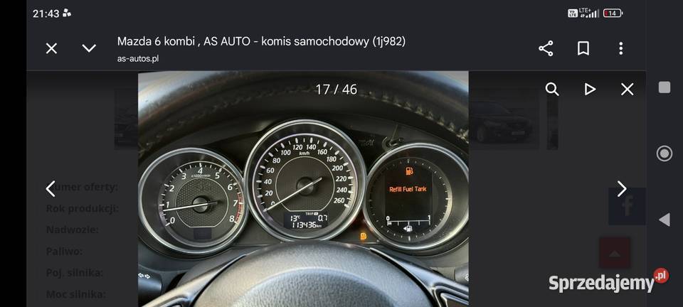 Mazda 6 nieuszkodzony Biała Podlaska