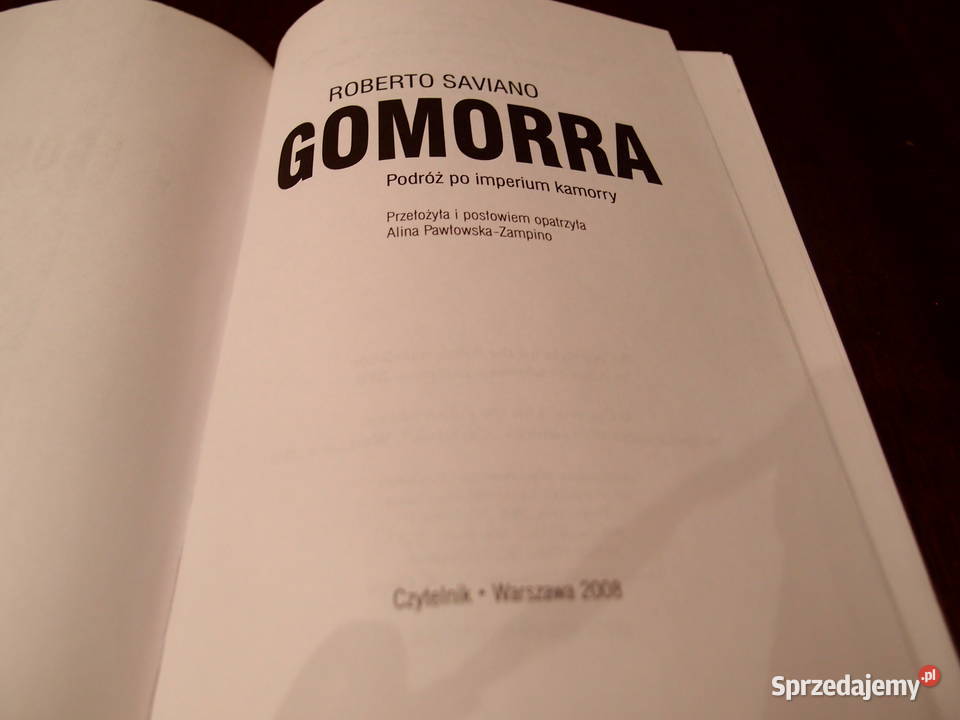 Roberto Saviano Gomorra Podróż imperium kamorry Łódź