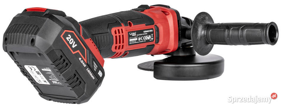 SZLIFIERKA KĄTOWA CEDRUS POWER AG125LiSET Zestaw