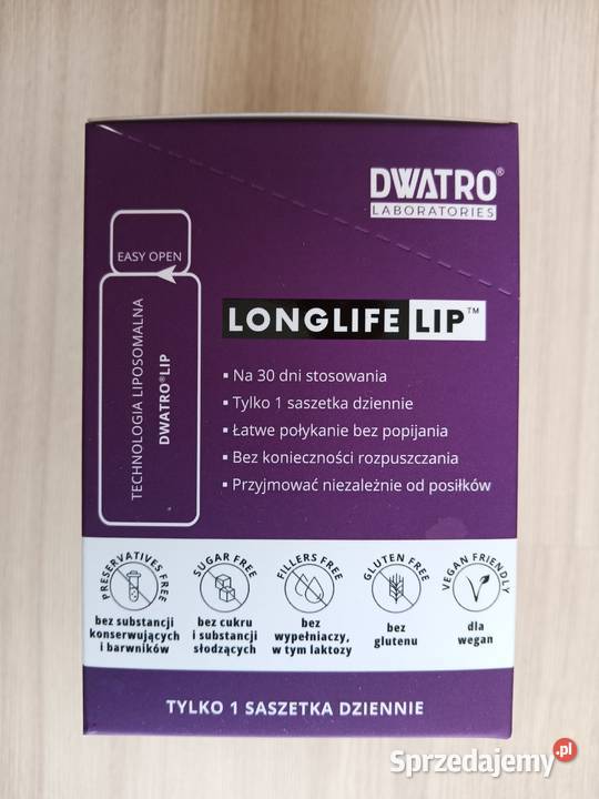 LongLifeLip DWATRO suplement diety 30 saszetek Witaminy i minerały Kraków