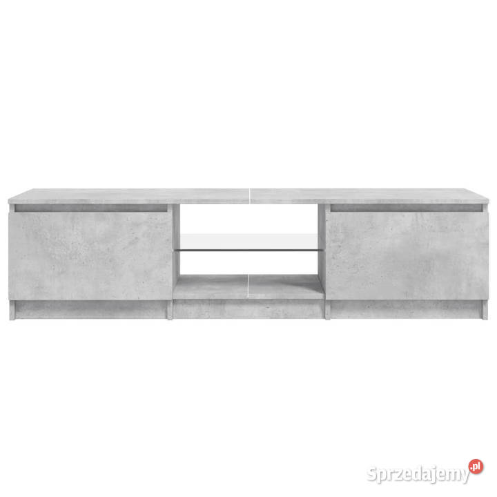 Szafka pod TV z LED szarość betonu 140x40x355 Warszawa