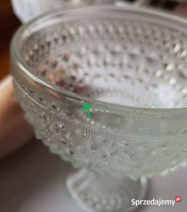 Cukiernica Romby i Guziczki Ząbkowice szkło PRL Porcelana i szkło śląskie Dąbrowa Górnicza