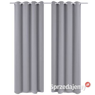 vidaXL Zasłony zaciemniające z pierścieniami 2