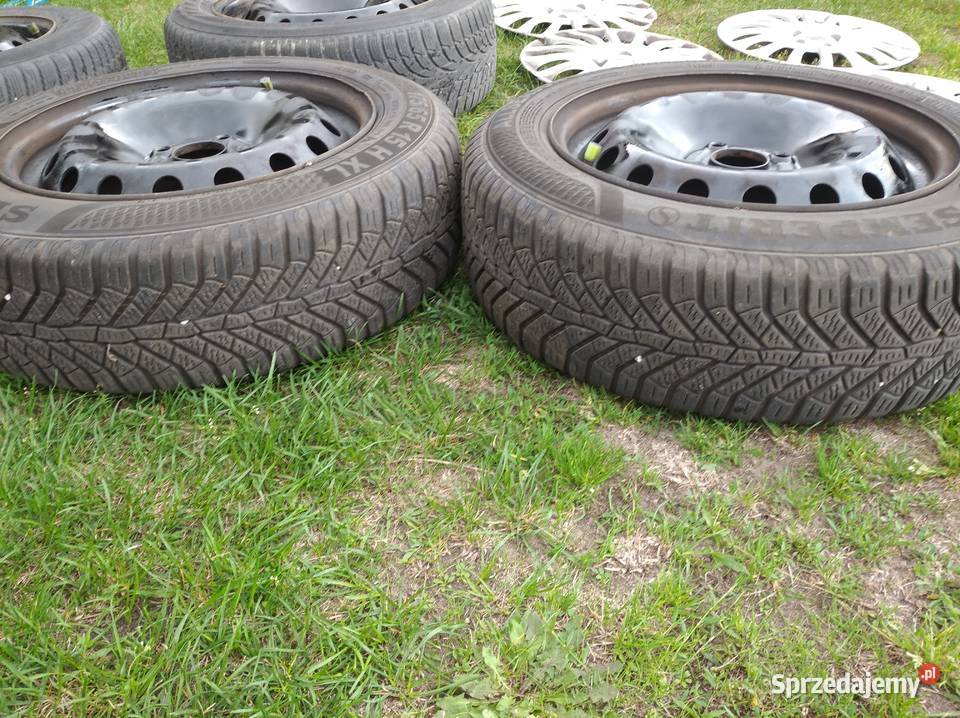 Koła felgi stalowe opony zimowe z kołpakami Fiat Płock