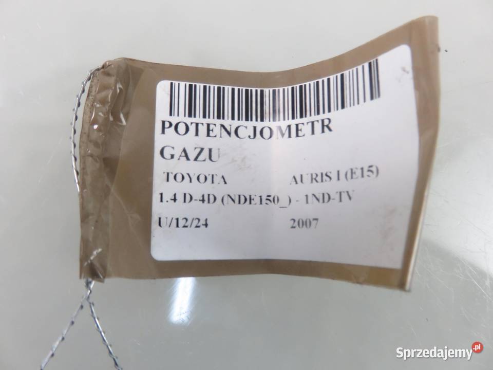 POTENCJOMETR GAZU TOYOTA AURIS I E15 14 D4D osobowe
