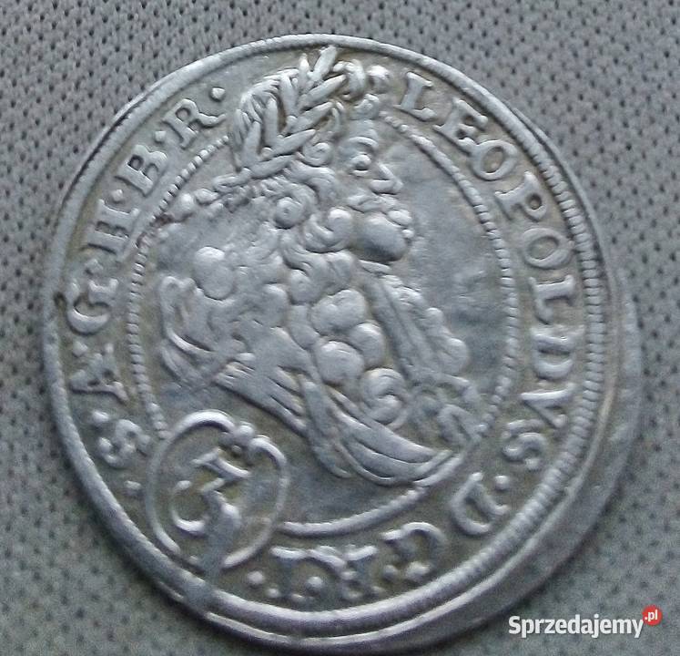 ŚLĄSK BRZEG3 KRAJCARY 1696 r CB SREBROLEOPOLD Legionowo