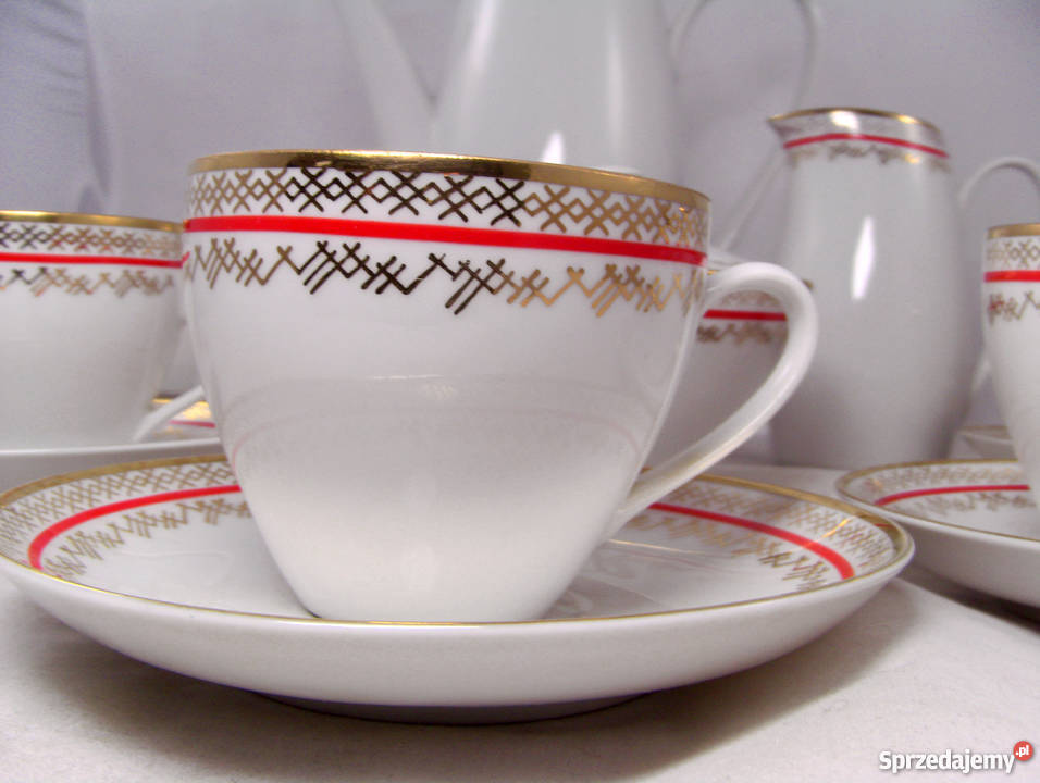 Porcelanowy zestaw Epiag Czechosłowacja lata 70 lubuskie Zielona Góra