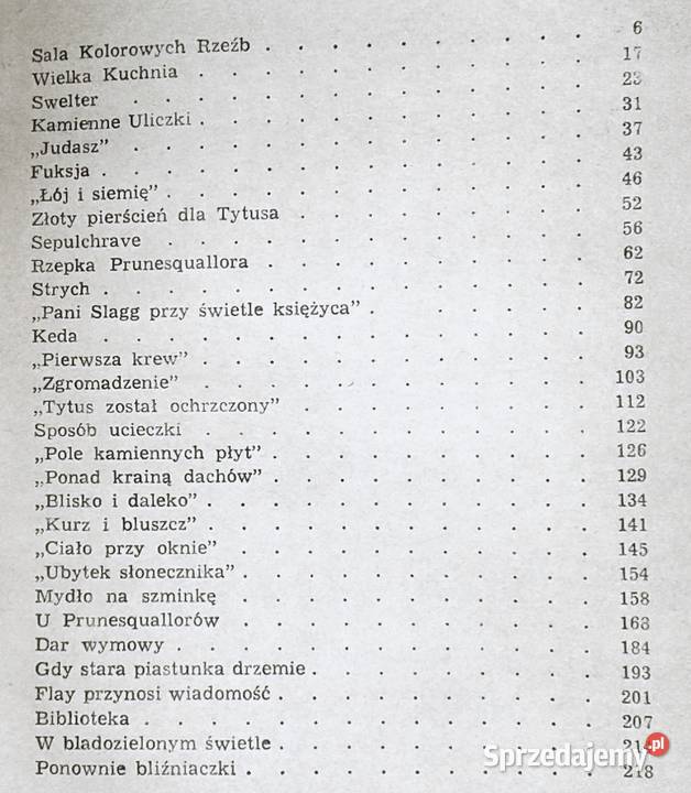 Tytus Groan Mervyn Peake Chełm sprzedam