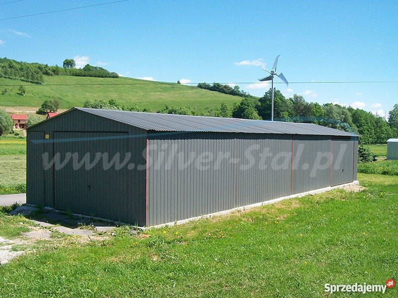 Garaż blaszak 4x10 dach jednospadowy brama świętokrzyskie Kielce