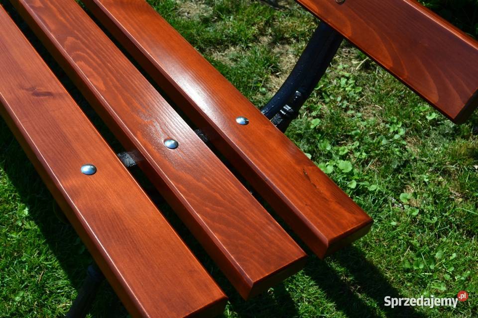 ławka parkowa ogrodowa miejska malowana gruba