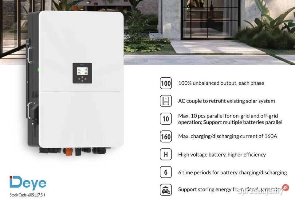 Deye Falownik hybrydowy 80kW SG02HP3 3fazowy