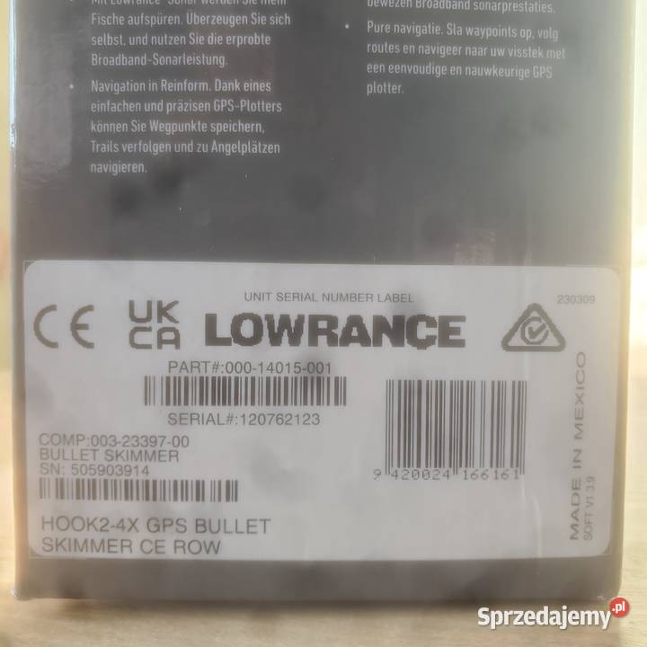 Echosonda Lowrance HOOK2 4xGPS GPS i akcesoria Koło sprzedam