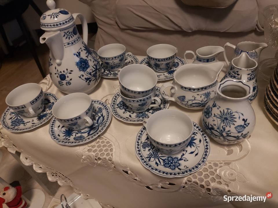 Porcelany serwis na 8 osob brak jednego śląskie