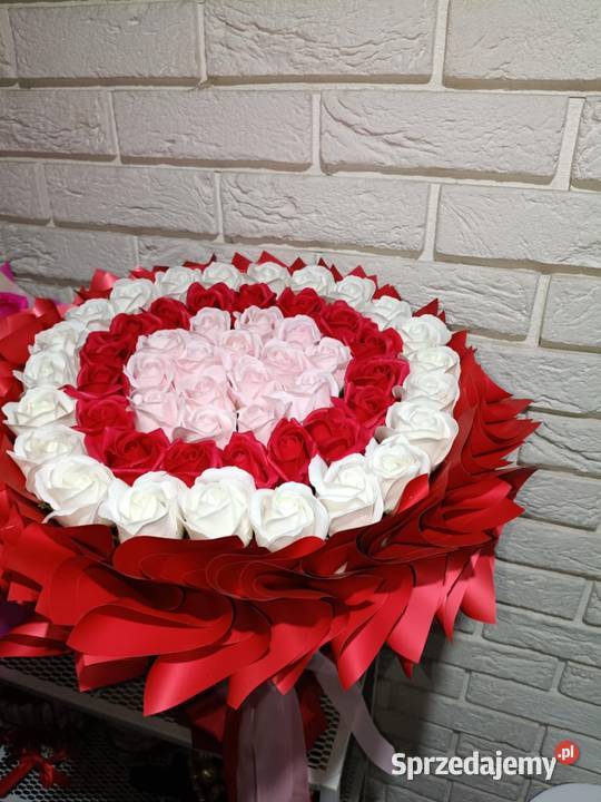 Duży bukiet z róż mydlanych Ratyń