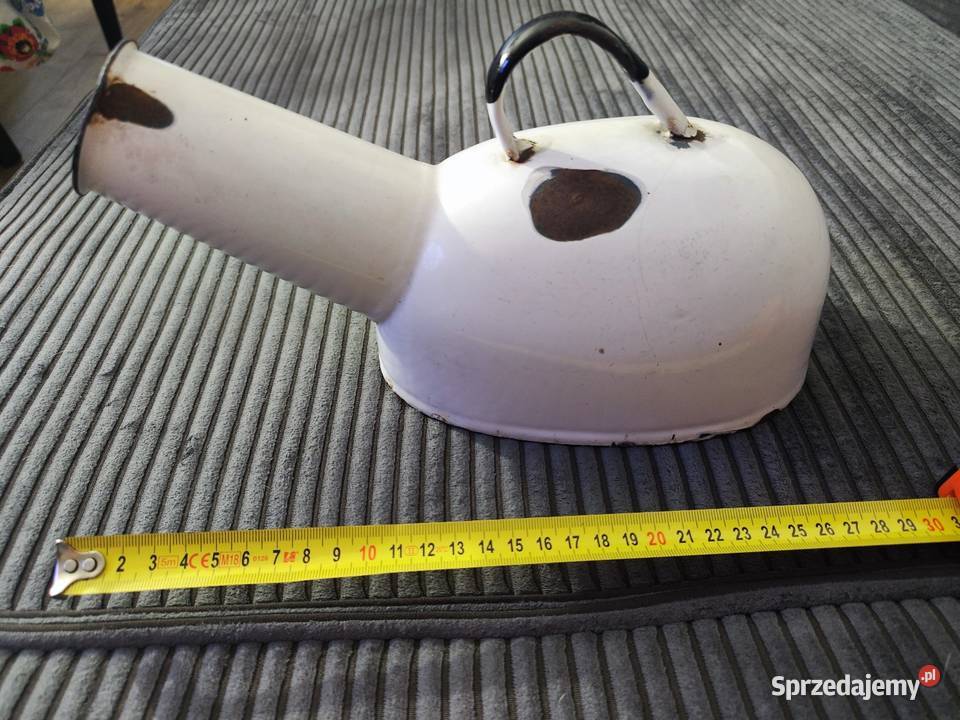 Stara kaczka emaliowa Łódź