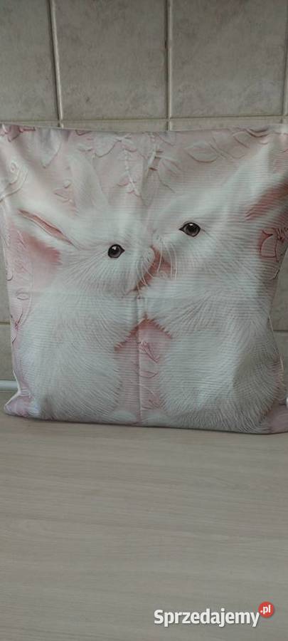 Poduszka świąteczna dwa zajączki lubelskie Lublin