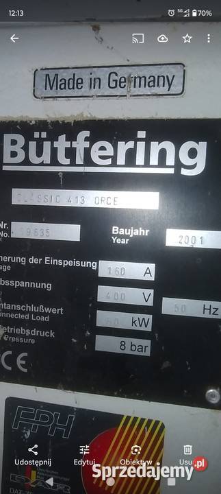 szlifierka 3 agregatowa butfering typ calssic sprzedam