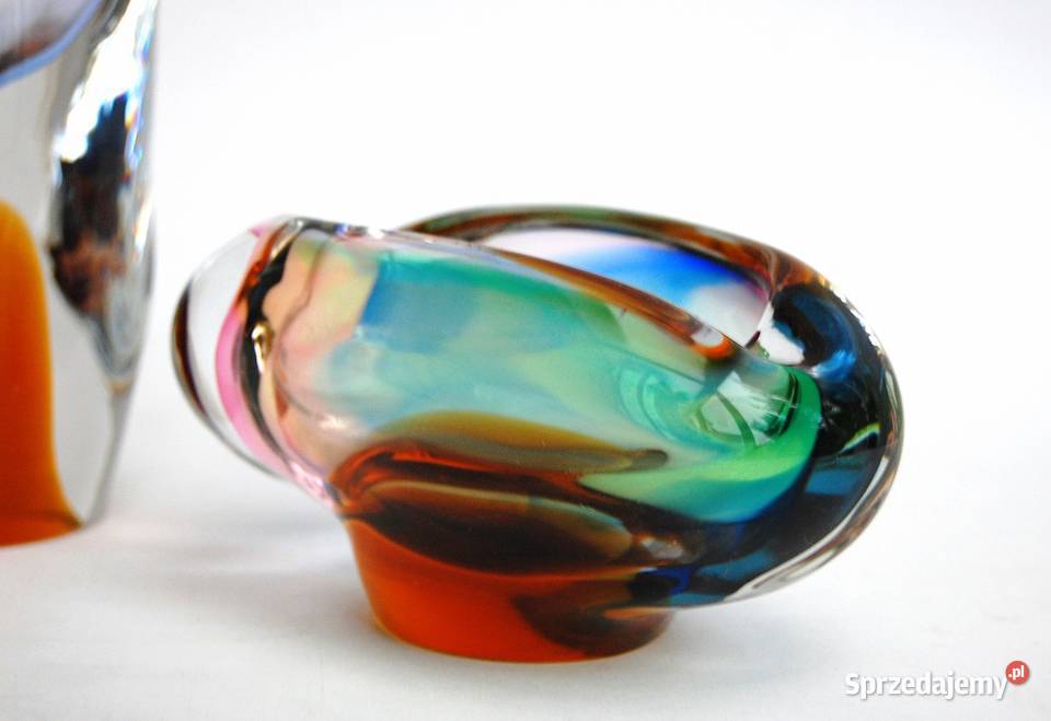 Wazon i popielniczka szkło kryształ Bohemia Lublin sprzedam