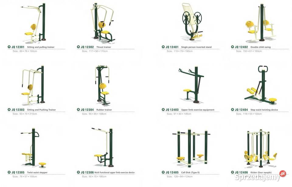 Siłownie plenerowe zewnętrzne fitness Świdnica
