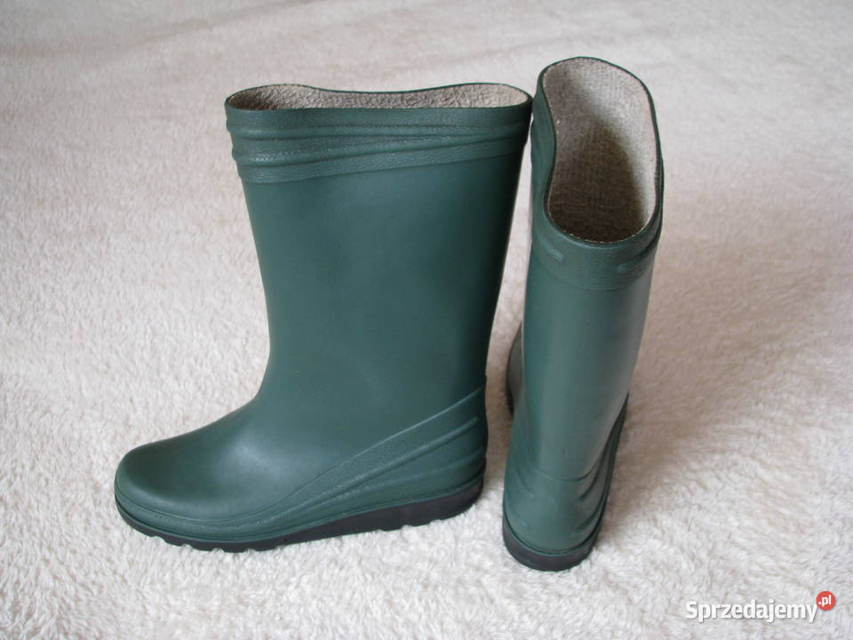 Gumowce buty ogrodowe zielone 35 kalosze gumiaki małopolskie Brzegi
