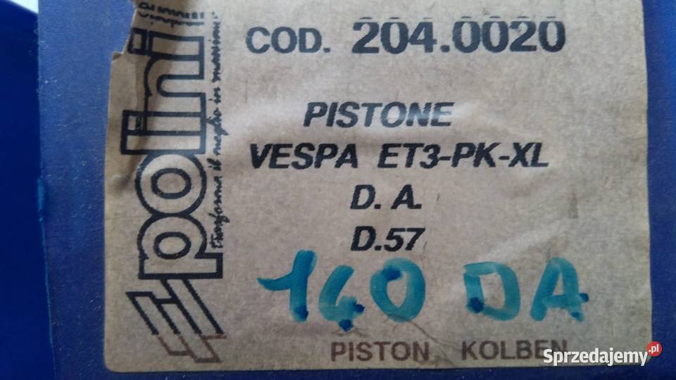 TŁOK POLINI 57 mm 50125 ccm PIAGGIO VESPA ET3 PK Bielsk Podlaski