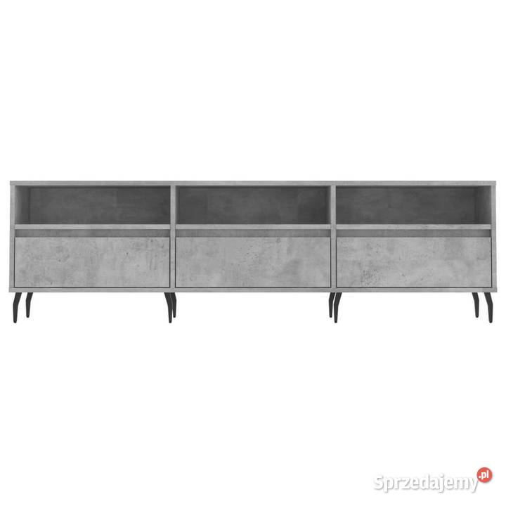 Szafka pod TV szarość betonu 150x30x445 WM831296 Warszawa