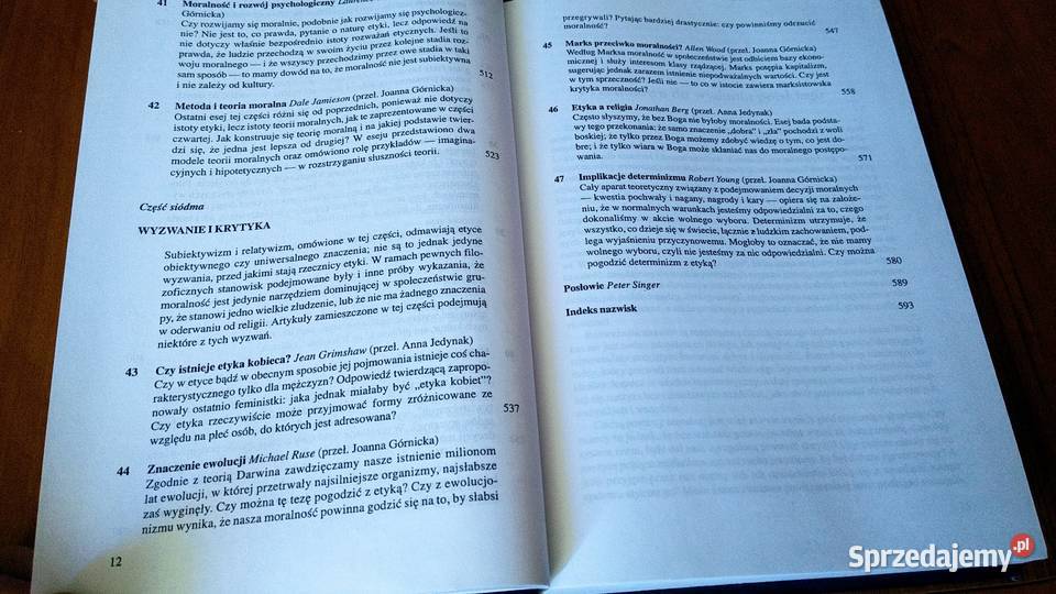 Przewodnik etyce pod red Petera Singera red wyd filozofia, historia filozofii Książki naukowe i popularnonaukowe Gdańsk
