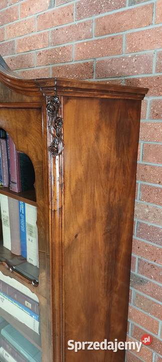 Piękna biblioteka witryna Ludwik Filip antyk Łagów