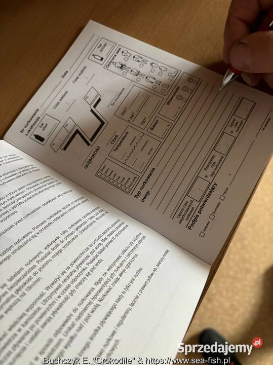 Log Book książka nurkowa w j polskim bez loga Bytom