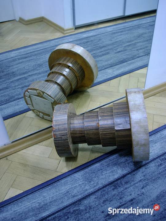 Taboret stojak podstawka drewno okleina plastry Gdańsk