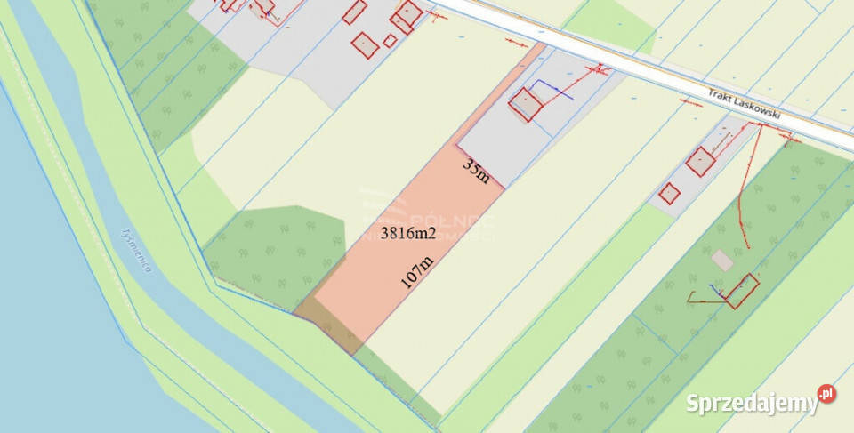 Unikatowa działka w Dolinie Tyśmienicy 3816m lubelskie Komarne