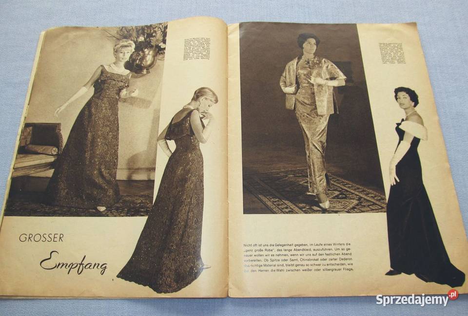 Berlins Modenblatt 121962 z wykrojami Vintage Antykwariat