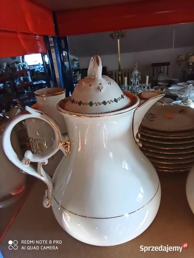 Dzbanek do czekolady C T Biało Złoty Syg w Gdańsk sprzedam