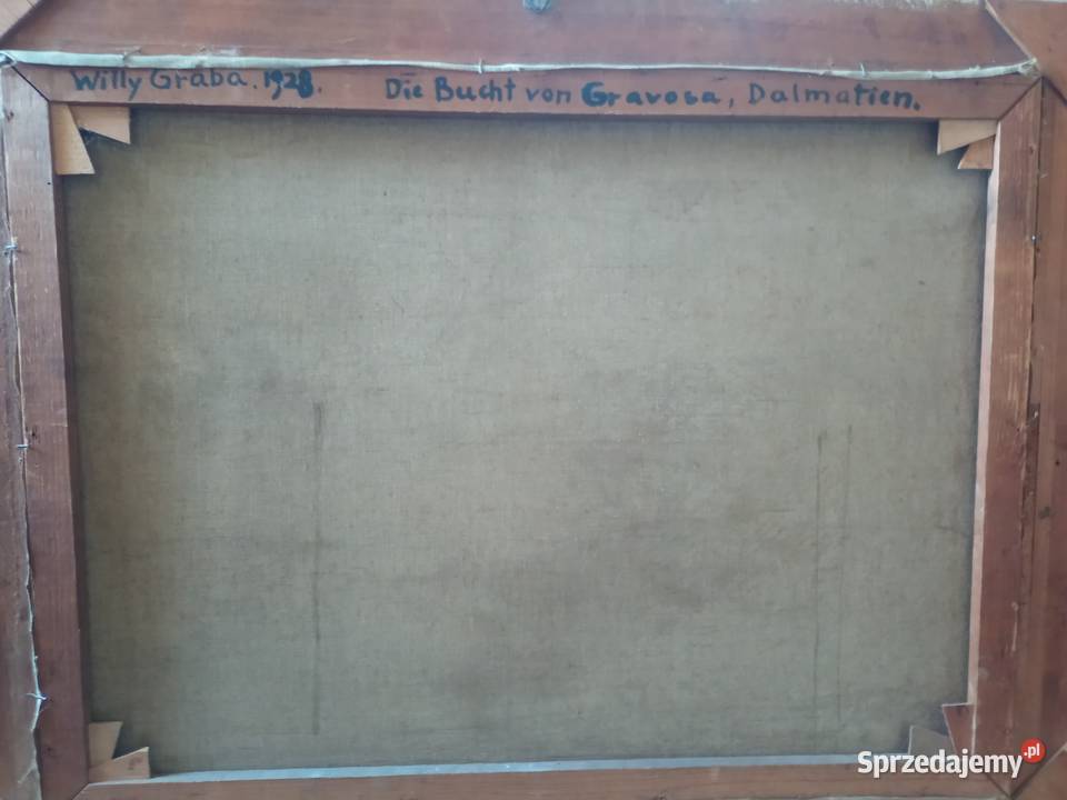 Stary obraz olejny Kartuzy