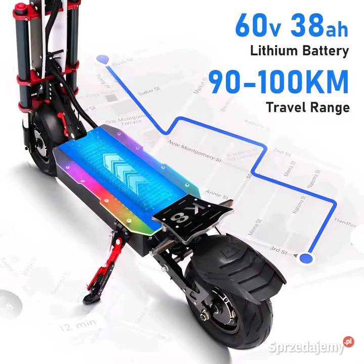 Hulajnoga elektryczny Tif galop K8 60v 38ah Hulajnogi elektryczne Zabrze