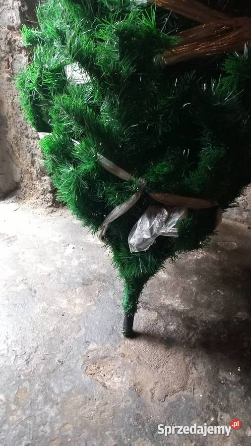 Tanio duża sztuczna choinka około 2 m gęsta Dom i Ogród łódzkie