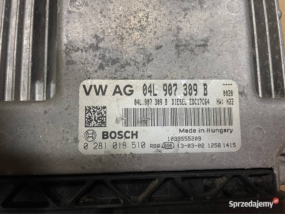 Komputer sterownik silnika 04L907309B vw golf 7 zachodniopomorskie